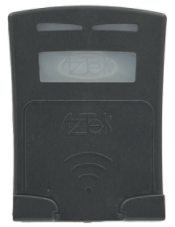 Aztek's low-cost media reader is rectangular in shape and gray in color. It has two small feet at the bottom to support the cards, and white glass at the top.