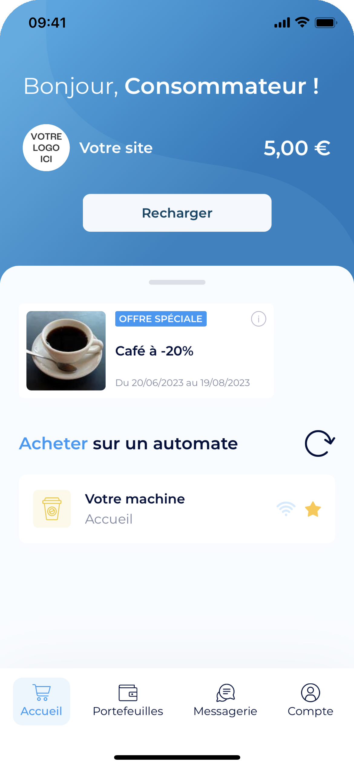 L’application mobile de paiement électronique pour smartphone via la technologie Bluetooth. Compatible avec tous les téléphones du marché